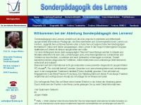 Homepage des sonderpädagogischen Instituts der Universität Flensburg. Geleitet von Prof. Jürgen Walter